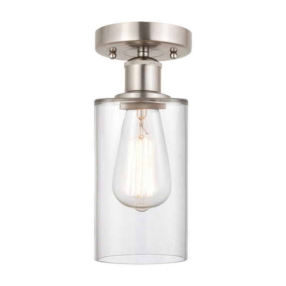 Innovations Lighting 616-1F-11-4 Clymer Semi-Flush Clymer 4" Wide Semi-Flush Ceiling