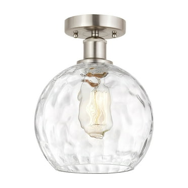 Innovations Lighting 616-1F-13-8 Athens Semi-Flush Athens 8" Wide Semi-Flush Globe Ceiling
