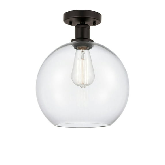Innovations Lighting 616-1F-15-10 Athens Semi-Flush Athens 10" Wide Semi-Flush Globe