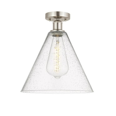 Innovations Lighting 616-1F-15-12 Berkshire Semi-Flush Berkshire 12" Wide Semi-Flush