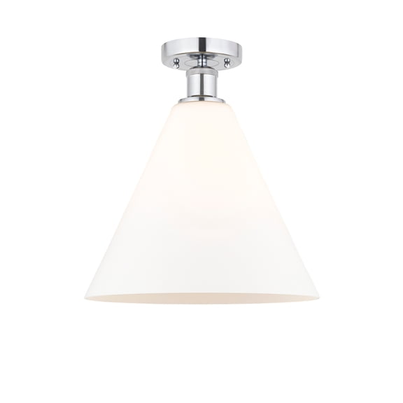 Innovations Lighting 616-1F-15-12 Berkshire Semi-Flush Berkshire 12" Wide Semi-Flush
