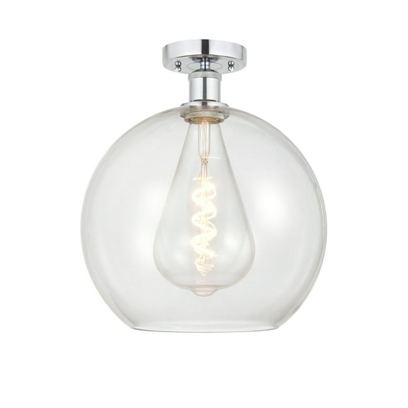 Innovations Lighting 616-1F-16-12 Athens Semi-Flush Athens 12" Wide Semi-Flush Globe