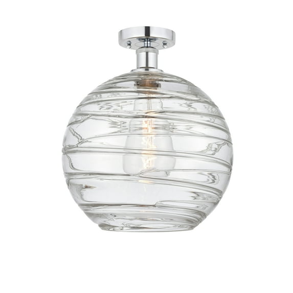 Innovations Lighting 616-1F-17-12 Athens Semi-Flush Athens 12" Wide Semi-Flush Globe
