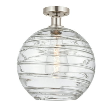 Innovations Lighting 616-1F-17-12 Athens Semi-Flush Athens 12" Wide Semi-Flush Globe