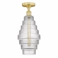 thumbnail image 1 of 616-1F-SG-G672-8-Innovations Lighting-Cascade - 5W 1 LED Semi-Flush Mount In Industrial Style-17.75 Inches Tall and 8 Inches Wide-Satin Gold, 1 of 5