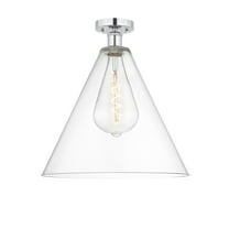 Innovations Lighting 616-1F-19-16 Berkshire Semi-Flush Berkshire 16" Wide Semi-Flush
