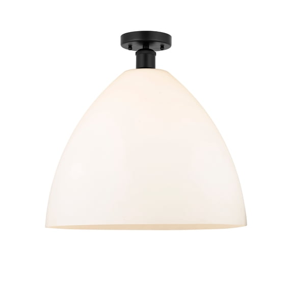 Innovations Lighting 616-1F-BK-GBD-161 Bristol 16" Wide Semi-Flush Ceiling Fixture - White