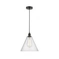 thumbnail image 1 of 616-1P-BK-GBC-124 Innovations Lighting Berkshire - 1 Light Cord Hung Mini Pendant In Modern Style-14 Inches Tall and 12 Inches Wide-Matte Black, 1 of 2