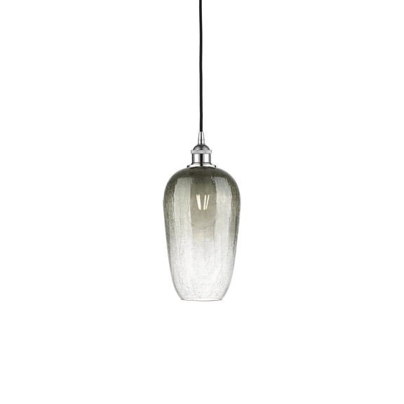 Innovations Lighting 616-1P-PC-G484-7SL Brookhaven Flute 7" Wide Mini Pendant - Polished