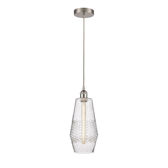 Innovations Lighting 616-1P-17-7 Windham Pendant Windham 7" Wide Mini Pendant - Nickel