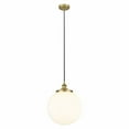 thumbnail image 1 of 616-1PH-BB-G201-14-Innovations Lighting-Beacon - 1 Light Cord Hung Mini Pendant In Modern Style-17.63 Inches Tall and 13.75 Inches Wide-Brushed Brass, 1 of 7