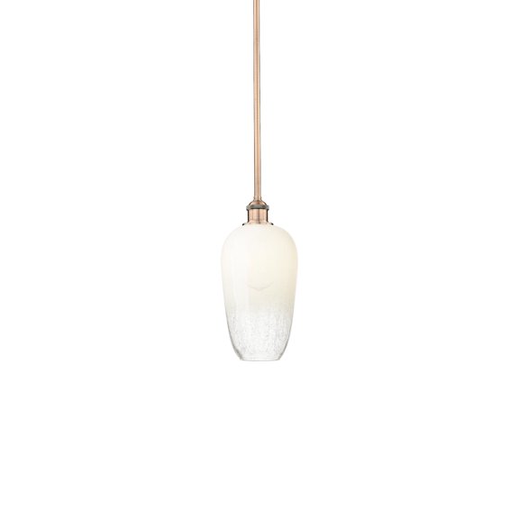 Innovations Lighting 616-1S-AC-G484-7OP Brookhaven Flute 7" Wide Mini Pendant - Antique
