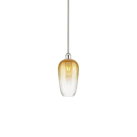 Innovations Lighting 616-1S-PN-G484-7AM Brookhaven Flute 7" Wide Mini Pendant - Nickel
