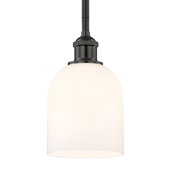Innovations Lighting 616-1S 9 6 Bella Pendant Bella 6" Wide Mini Pendant - Matte Black /