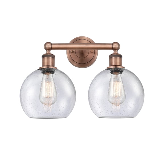 Innovations Lighting 616-2W-AC-G124-8 Athens 2 Light 17" Wide Vanity Light - Copper