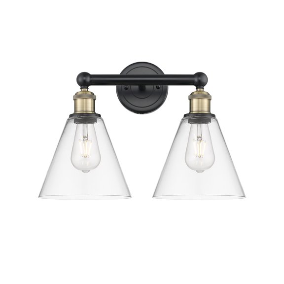 Innovations Lighting 616-2W-13-17 Berkshire Vanity Berkshire 2 Light 17" Wide Vanity Light
