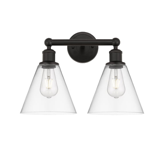 Innovations Lighting 616-2W-OB-GBC-82 Berkshire 2 Light 17" Wide Vanity Light - Bronze
