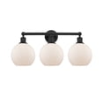 thumbnail image 1 of Innovations Lighting 616-3W-BK-G121-8 Athens 3 Light 26" Wide Vanity Light - White, 1 of 7