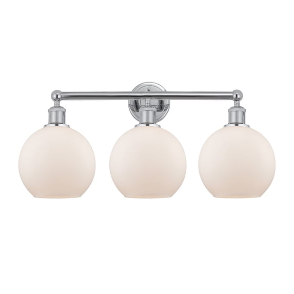 Innovations Lighting 616-3W-PC-G121-8 Athens 3 Light 26" Wide Vanity Light - White