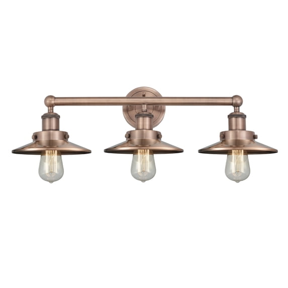 Innovations Lighting 616-3W-AC-M3-AC Edison 3 Light 26" Wide Vanity Light - Copper