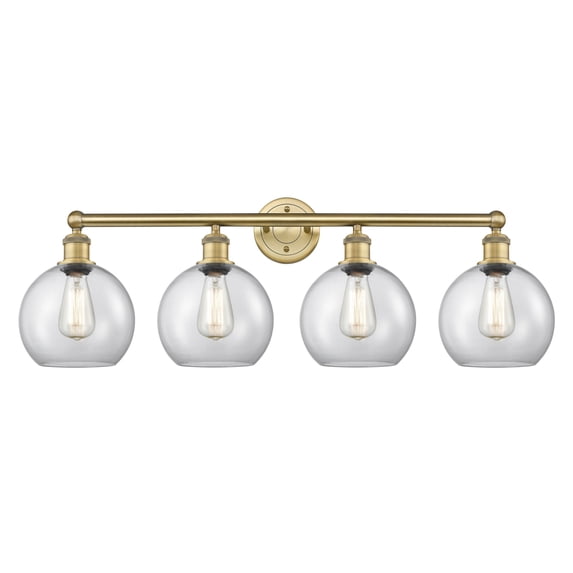 Innovations Lighting 616-4W-BB-G122-8 Athens 4 Light 35" Wide Vanity Light - Brass