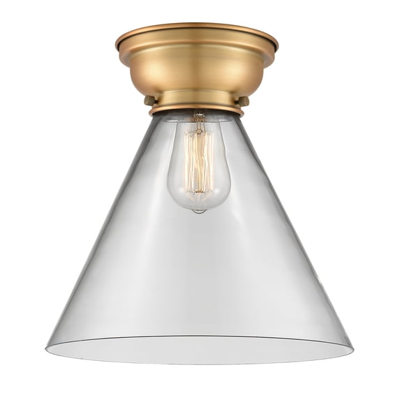 Innovations Lighting 623-1F-11-12-L Cone Semi-Flush Cone 12" Wide Semi-Flush Ceiling
