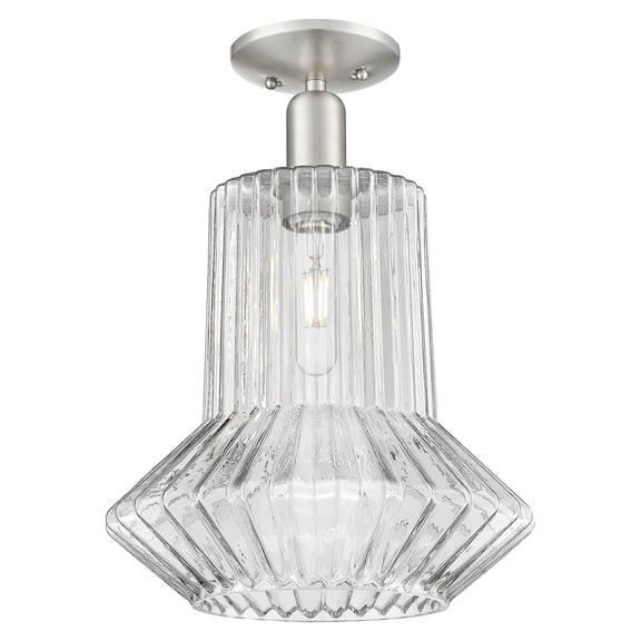 Innovations Lighting 716-1C-SN-G212 Springwater 12" Wide Semi-Flush Ceiling Fixture -
