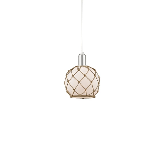 Innovations Lighting 716-1S-11-8 Farmhouse Rope Pendant Farmhouse Rope 8" Wide Mini