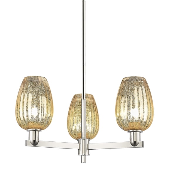Innovations Lighting 716-3CR-PN-G457-6ME Preston 3 Light 18" Wide Candle Style Chandelier