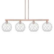 Innovations Lighting 716-4I-AC-G122-10RW Farmhouse Rope 4 Light 53 Wide Linear Pendant -