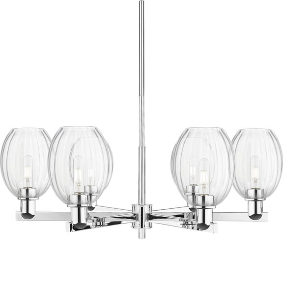 Innovations Lighting 716-6CR-PC-G459-6CL Preston 6 Light 24" Wide Candle Style Chandelier