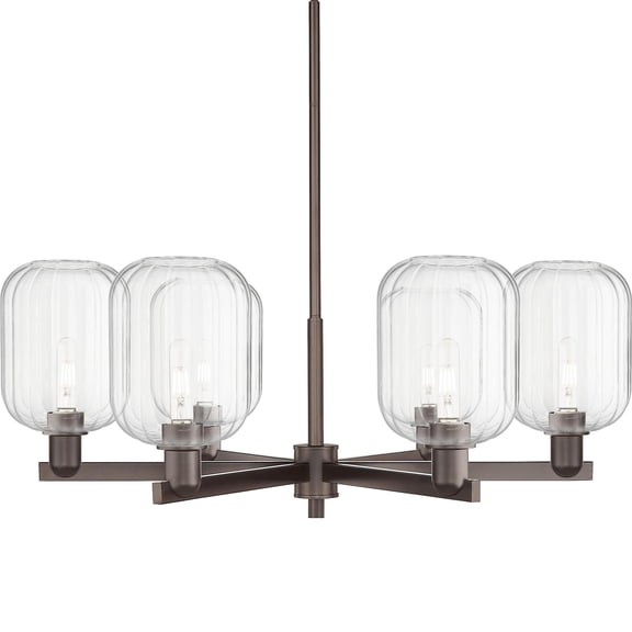 Innovations Lighting 716-6CR-OB-G460-7CL Preston 6 Light 24" Wide Candle Style Chandelier