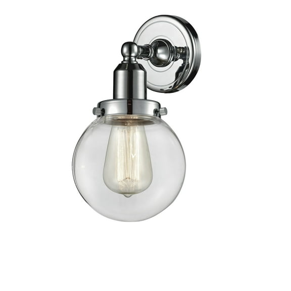 Innovations Lighting 900H-1W Globe Globe 1 Light 12" Tall Bathroom Sconce - Chrome