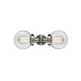 thumbnail image 1 of Innovations Lighting 900H-2W Globe Globe 2 Light 14" Wide Bathroom Vanity Light - Nickel, 1 of 7