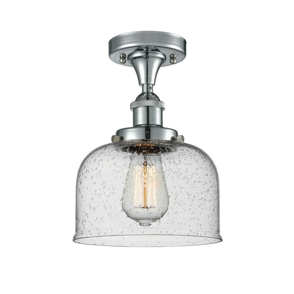 Innovations Lighting 916-1C Large Bell Large Bell 8" Wide Semi-Flush Ceiling Fixture -