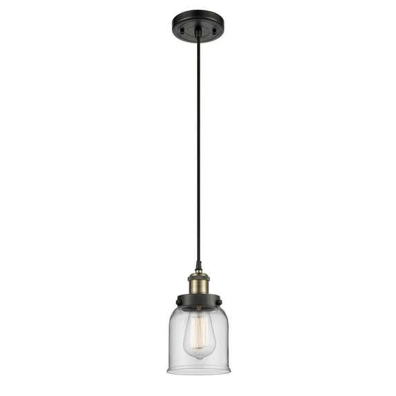 Innovations Lighting 916-1P-10-5 Bell Pendant Bell 5" Wide Mini Pendant - Black