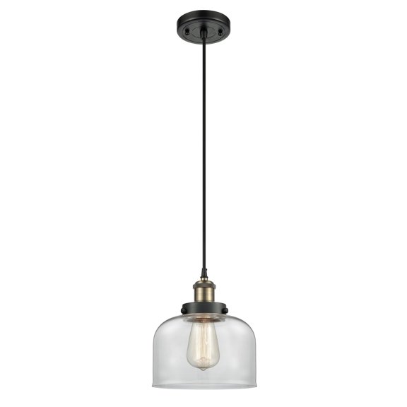 Innovations Lighting 916-1P-10-8 Bell Pendant Bell 8" Wide Mini Pendant - Black