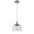 thumbnail image 1 of Innovations Lighting 916-1P-PC-G74 Large Bell 8" Wide Mini Pendant - Chrome, 1 of 4
