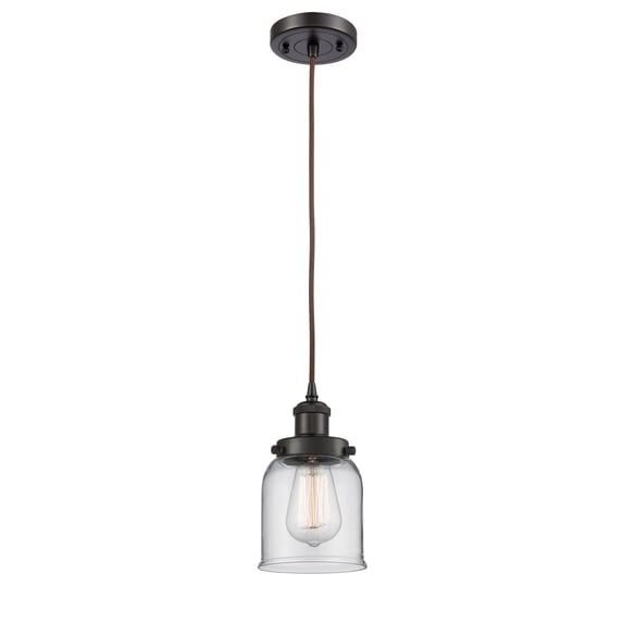 Innovations Lighting 916-1P-OB-G52 Small Bell 5" Wide Mini Pendant - Bronze