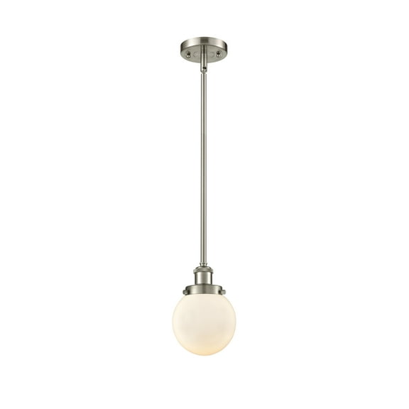 Innovations Lighting 916-1S Beacon Beacon 6" Wide Mini Pendant - White