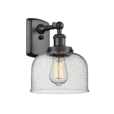 Innovations Lighting 916-1W Large Bell Large Bell 8" Wide Bathroom Sconce - Black