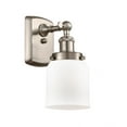 thumbnail image 1 of 916-1W-SN-G51 Innovations Lighting Bell - 1 Light Wall Sconce In Industrial Style-12 Inches Tall and 5 Inches Wide-Brushed Satin Nickel Finish-Matte, 1 of 3