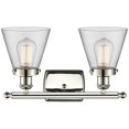 thumbnail image 1 of Innovations Lighting 916-2W-11-16 Cone Vanity Cone 2 Light 16" Wide Vanity Light - Nickel, 1 of 5