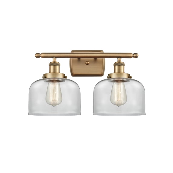 Innovations Lighting 916-2W-BB-G72 Bell 2 Light 18" Wide Vanity Light - Brass
