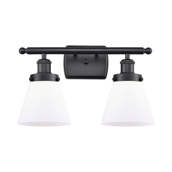 Innovations Lighting 916-2W Small Cone Small Cone 2 Light 16" Wide Vanity Light - White