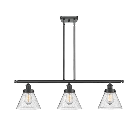 Innovations Lighting 916-3I-BK-G44 Large Cone 3 Light 36" Multi Light Large Pendant -
