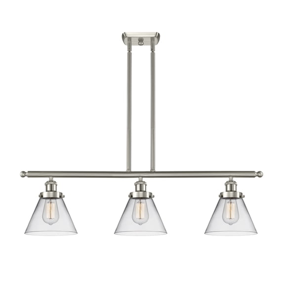 Innovations Lighting 916-3I-SN-G42 Large Cone 3 Light 36" Multi Light Large Pendant -