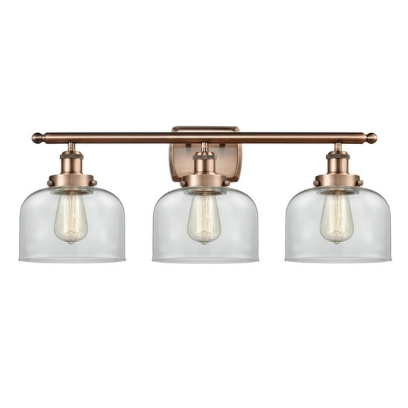 Innovations Lighting 916-3W-13-28 Bell Vanity Bell 3 Light 28" Wide Vanity Light - Copper