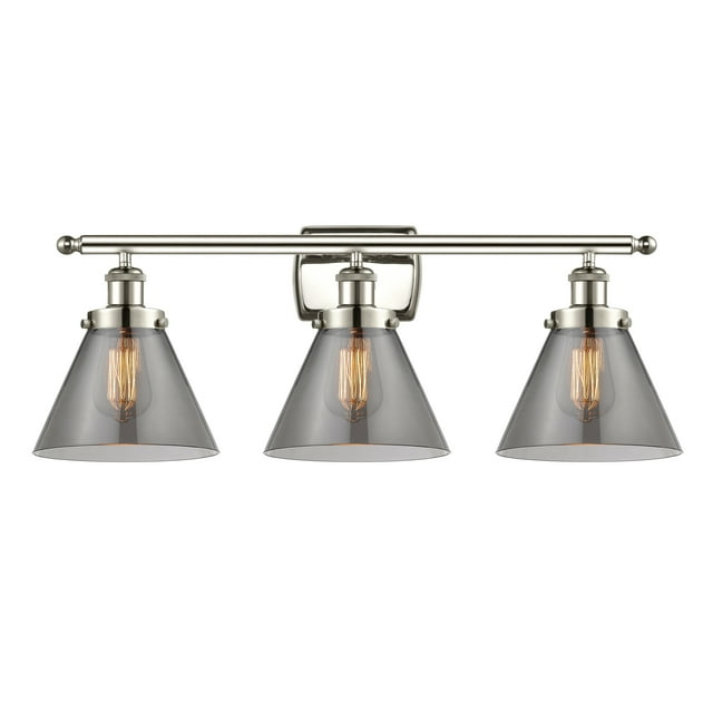 Innovations Lighting 916-3W-13-28 Cone Vanity Cone 3 Light 28" Wide Vanity Light -