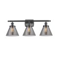 thumbnail image 1 of Innovations Lighting 916-3W Large Cone Large Cone 3 Light 26" Wide Vanity Light - Matte, 1 of 7